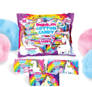 Party Puffs Unicorn Popping Cotton Candy 0.5oz 12ct